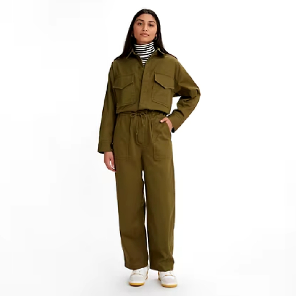 Levi's Baggy Jumpsuit Dark Olive Green Size S